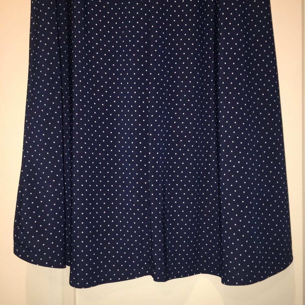 Blue Polka Dot Skirt - Picture 5 of 5